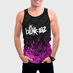 Майка-безрукавка мужская Blink 182 rock legends: символ сверху, цвет: 3D-черный — фото 2