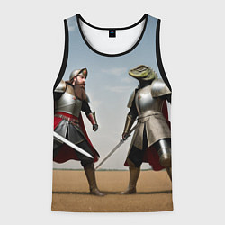 Мужская майка без рукавов Древний Рус против Ящера