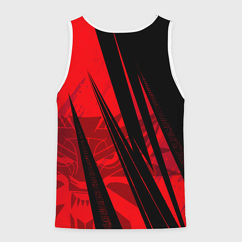 Мужская майка без рукавов Кибер - ведьмак / 3D-Белый – фото 2