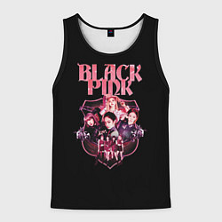 Майка-безрукавка мужская Blackpink k-pop, Блэкпинк, цвет: 3D-черный