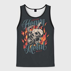 Мужская майка без рукавов Heavy metal music
