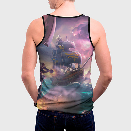 Мужская майка без рукавов Магия Sea of Thieves / 3D-Черный – фото 4