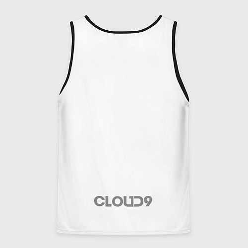 Мужская майка без рукавов Cloud9 white / 3D-Черный – фото 2