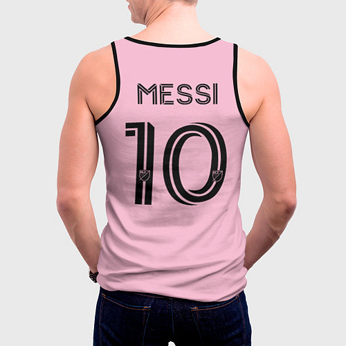 Мужская майка без рукавов Месси форма Интер Майами / 3D-Черный – фото 4