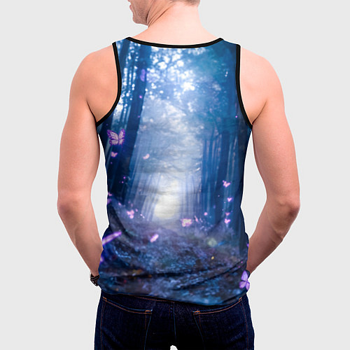 Мужская майка без рукавов Шинобу Кочо из Клинка / 3D-Черный – фото 4