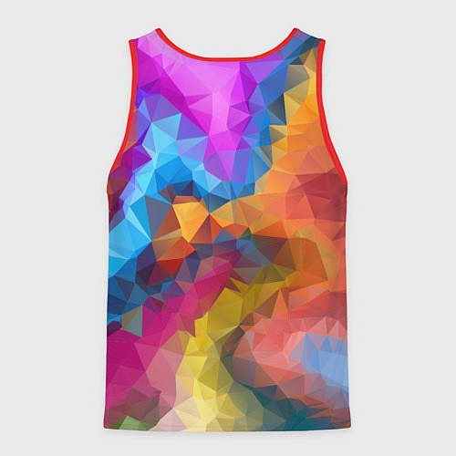 Мужская майка без рукавов Super colors / 3D-Красный – фото 2