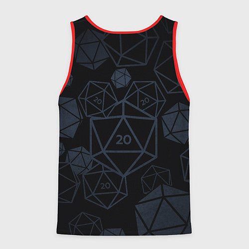 Мужская майка без рукавов Подземелья и драконы dnd / 3D-Красный – фото 2