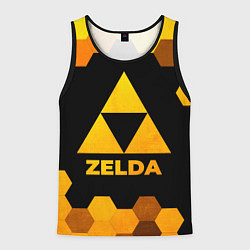 Майка-безрукавка мужская Zelda - gold gradient, цвет: 3D-черный