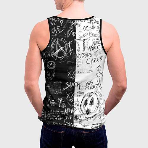 Мужская майка без рукавов Мицури Канроджи - Demon slayer / 3D-Черный – фото 4