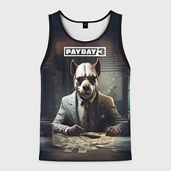 Майка-безрукавка мужская Bulldog payday 3, цвет: 3D-черный