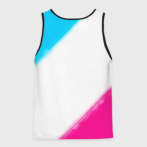 Мужская майка без рукавов Dark Souls neon gradient style / 3D-Черный – фото 2