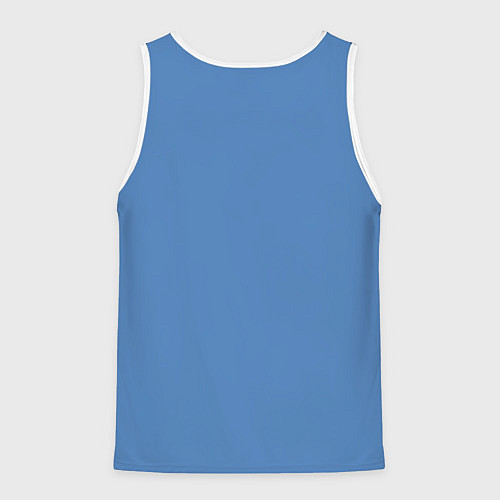 Мужская майка без рукавов Blue Perennial / 3D-Белый – фото 2