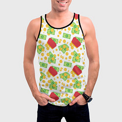 Майка-безрукавка мужская Cash, цвет: 3D-черный — фото 2