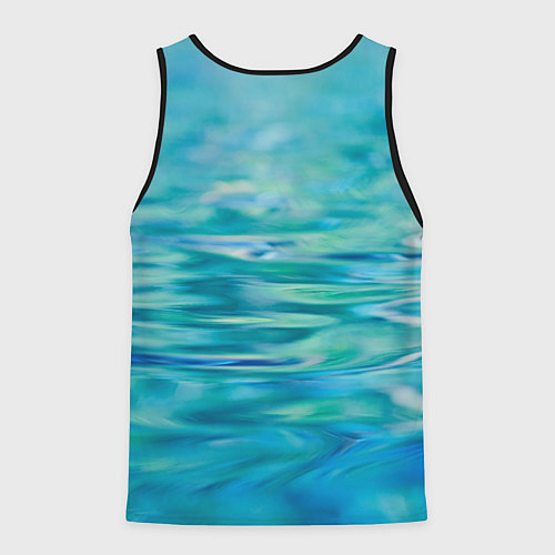 Мужская майка без рукавов Утка Кряква - селезень / 3D-Черный – фото 2