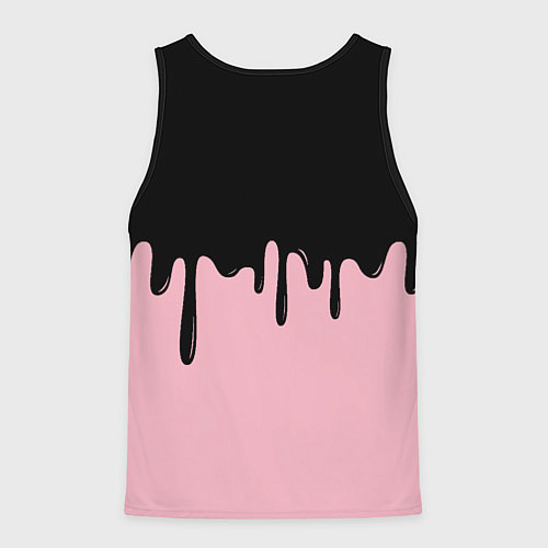 Мужская майка без рукавов Blackpink - краски / 3D-Черный – фото 2