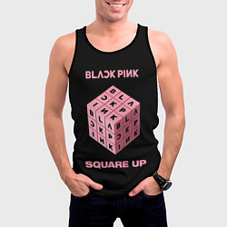 Майка-безрукавка мужская Blackpink Square up, цвет: 3D-черный — фото 2