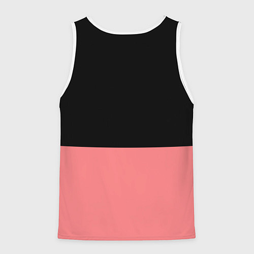 Мужская майка без рукавов BLACK PINK на черно-розовом / 3D-Белый – фото 2