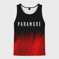 Майка-безрукавка мужская Paramore red plasma, цвет: 3D-черный