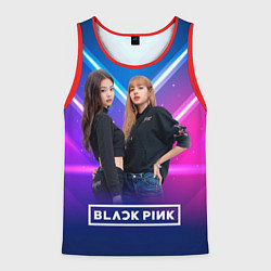 Майка-безрукавка мужская Blackpink neon, цвет: 3D-красный