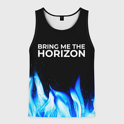 Мужская майка без рукавов Bring Me the Horizon blue fire