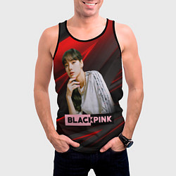 Майка-безрукавка мужская Lisa Blackpink kpop, цвет: 3D-черный — фото 2