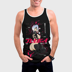 Майка-безрукавка мужская Nier automata waifu, цвет: 3D-белый — фото 2