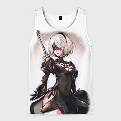 Мужская майка без рукавов Nier: Automata - 2B TechnoBlade