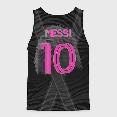Мужская майка без рукавов Лионель Месси Интер Майами / 3D-Черный – фото 2