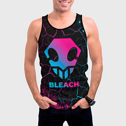 Майка-безрукавка мужская Bleach - neon gradient, цвет: 3D-черный — фото 2