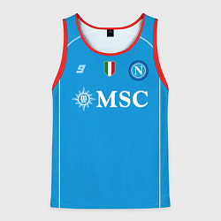 Майка-безрукавка мужская Виктор Осимхен Наполи форма 2324 домашняя, цвет: 3D-красный