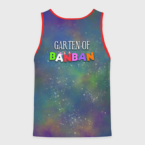 Мужская майка без рукавов Nabnab - паук / 3D-Красный – фото 2