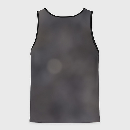 Мужская майка без рукавов Мордочка забавного поросёнка / 3D-Черный – фото 2