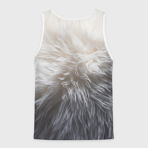 Мужская майка без рукавов Брутальный бегемот / 3D-Белый – фото 2