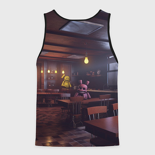 Мужская майка без рукавов Электрический Бонни / 3D-Черный – фото 2