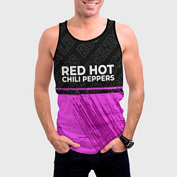 Майка-безрукавка мужская Red Hot Chili Peppers rock legends: символ сверху, цвет: 3D-черный — фото 2