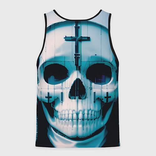 Мужская майка без рукавов Проклятие монахини / 3D-Черный – фото 2