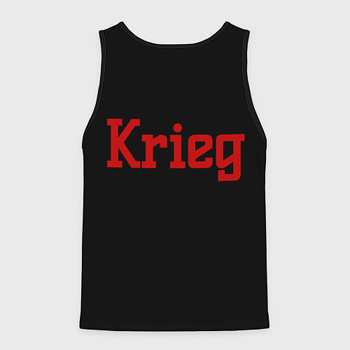 Мужская майка без рукавов Krieg / 3D-Черный – фото 2