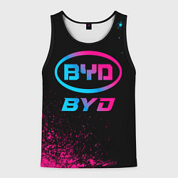 Мужская майка без рукавов BYD - neon gradient