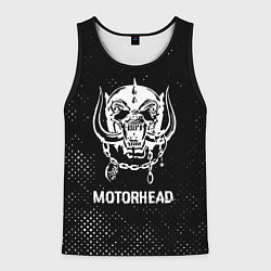 Майка-безрукавка мужская Motorhead glitch на темном фоне, цвет: 3D-черный