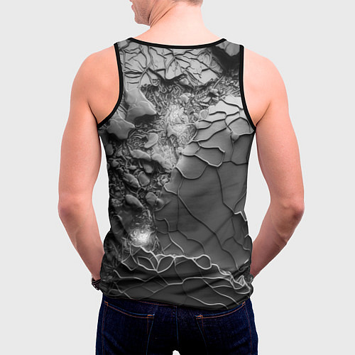 Мужская майка без рукавов Baldurs Gate 3 logo dark / 3D-Черный – фото 4