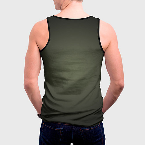 Мужская майка без рукавов Запорный клапан / 3D-Черный – фото 4