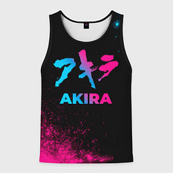 Майка-безрукавка мужская Akira - neon gradient, цвет: 3D-черный