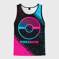 Майка-безрукавка мужская Pokemon - neon gradient, цвет: 3D-черный