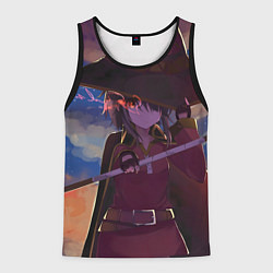 Майка-безрукавка мужская Коносуба Мэгумин, цвет: 3D-черный