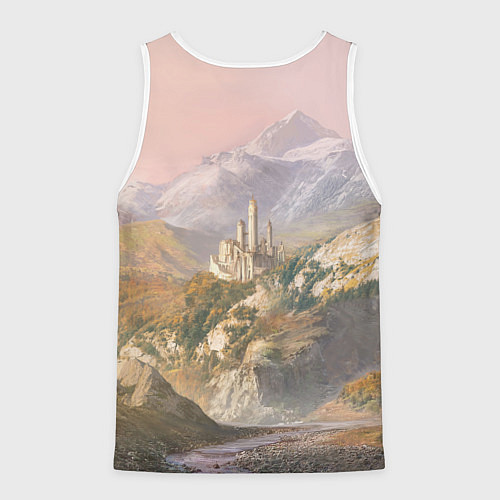 Мужская майка без рукавов Baldurs Gate 3 Castle / 3D-Белый – фото 2
