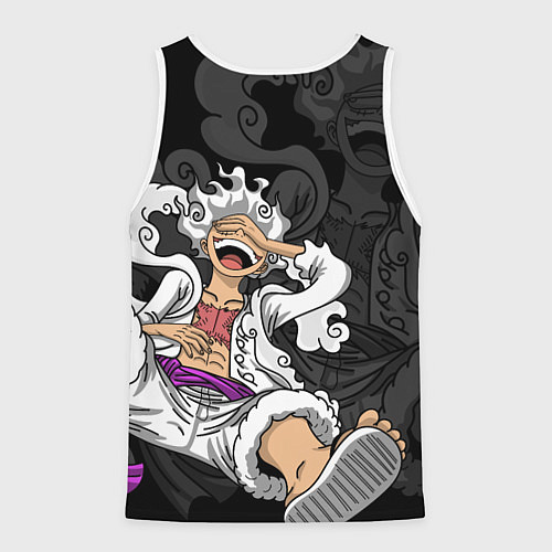 Мужская майка без рукавов One piece - Gear 5- purple / 3D-Белый – фото 2