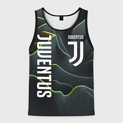 Майка-безрукавка мужская Juventus dark green logo, цвет: 3D-черный