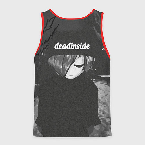 Мужская майка без рукавов Deadinside / 3D-Красный – фото 2
