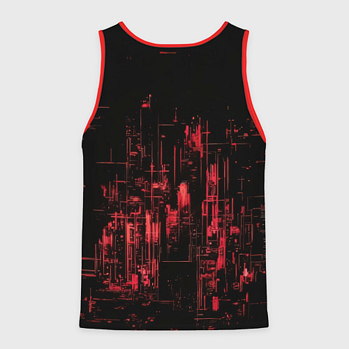 Мужская майка без рукавов Кибернетическая чародейка / 3D-Красный – фото 2