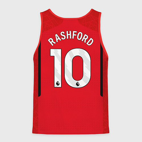 Мужская майка без рукавов Маркус Рашфорд Манчестер Юнайтед форма 2324 домашн / 3D-Красный – фото 2